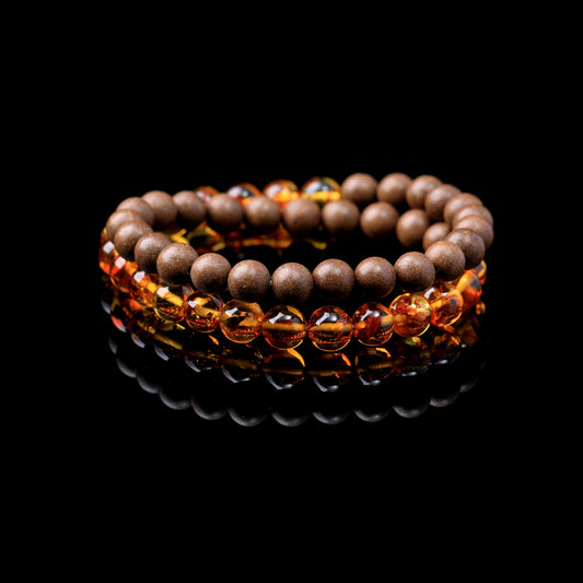 WF #38-03 Incense Bead Bracelet - Earth