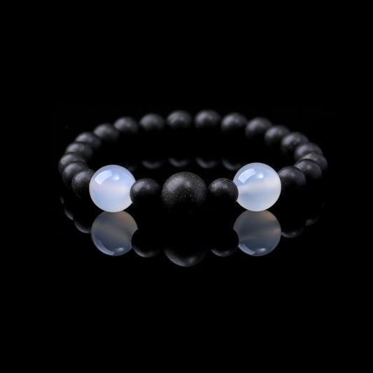 WF #79-04 Incense Bead Bracelet - Metal