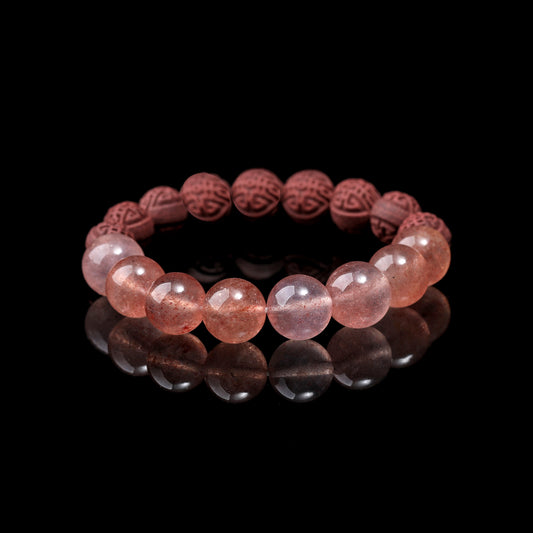 WF #16-02 Rose Incense Bead Bracelet - Fire