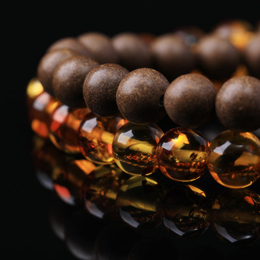 WF #38-03 Incense Bead Bracelet - Earth