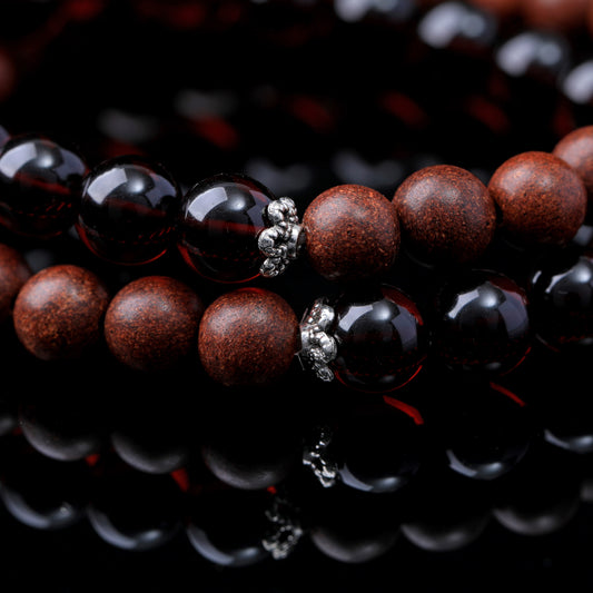 WF #87-02 Incense Bead Bracelet - Fire
