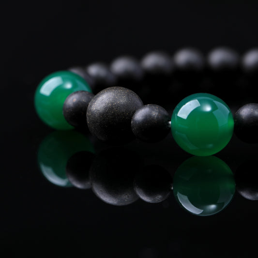 WF #79-01 Incense Bead Bracelet - Wood