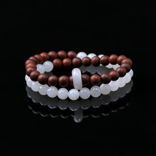 WF #87-03 Incense Bead Bracelet - Metal
