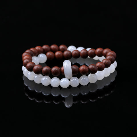 WF #87-03 Incense Bead Bracelet - Metal