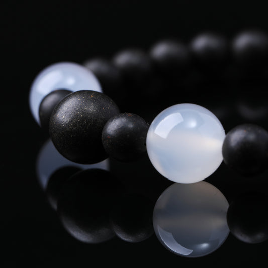 WF #79-04 Incense Bead Bracelet - Metal
