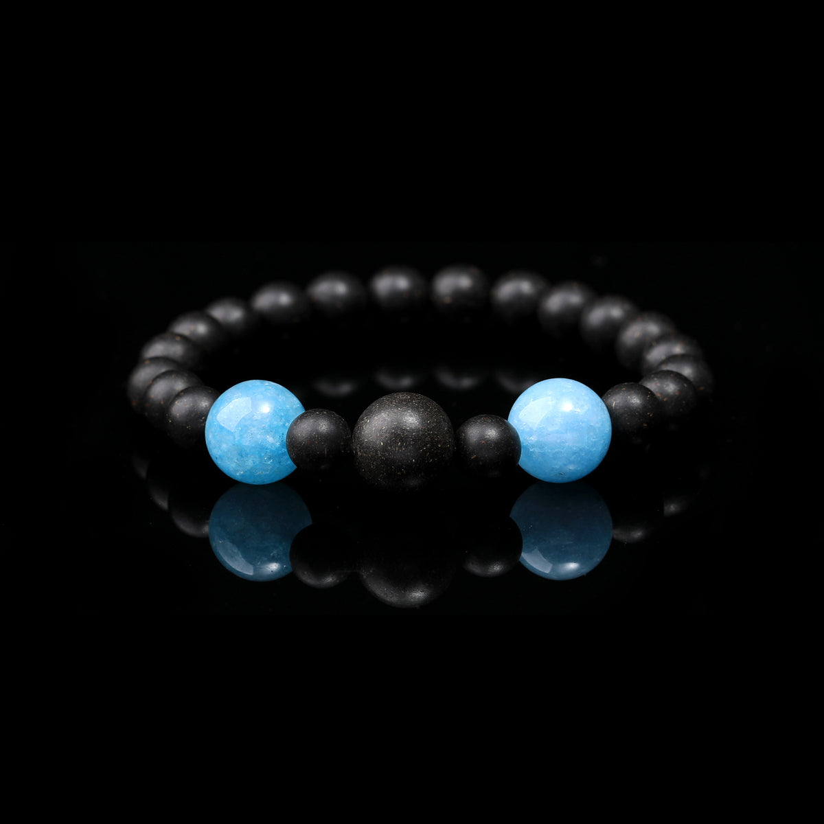 WF #79-05 Incense Bead Bracelet - Water