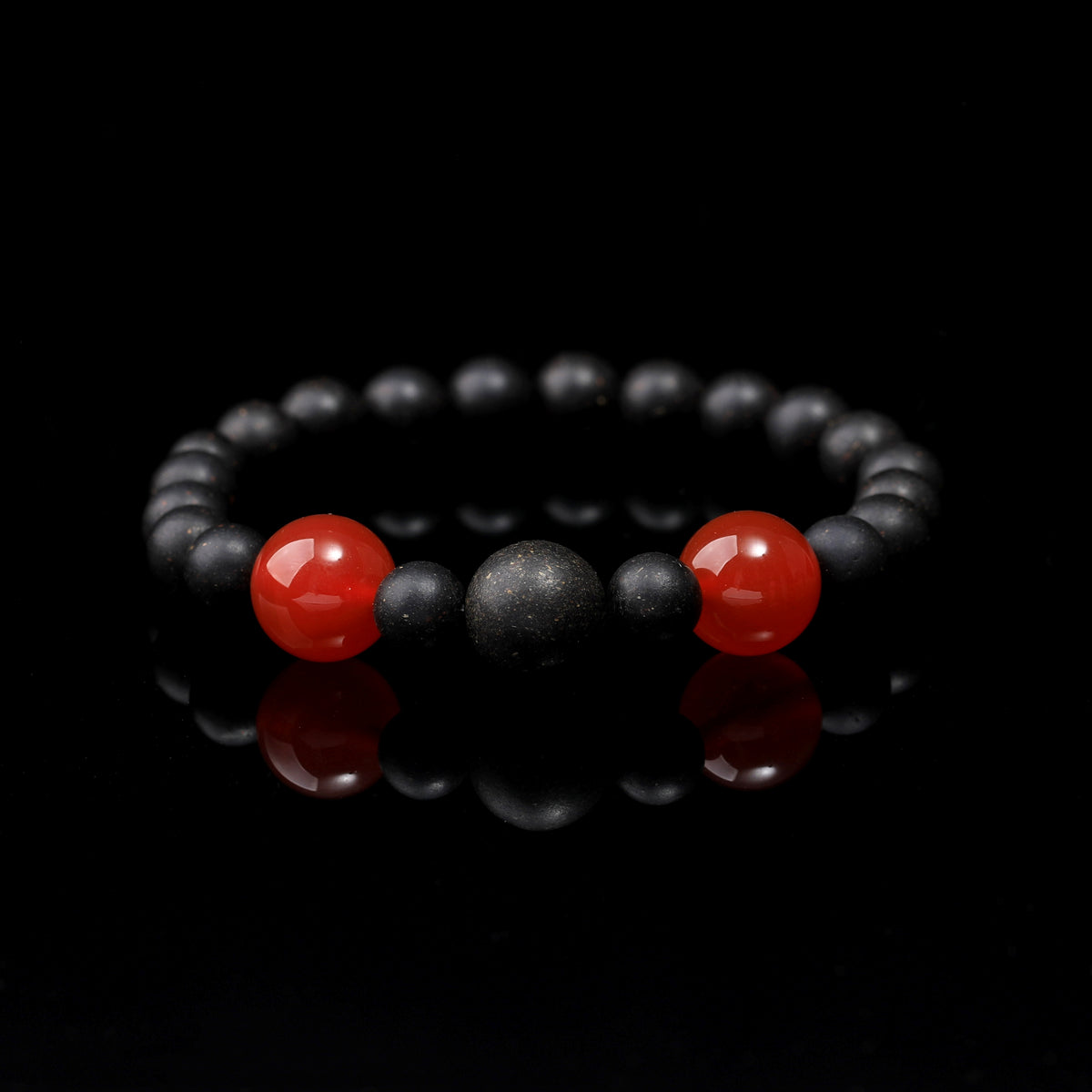 WF #79-02 Incense Bead Bracelet - Fire