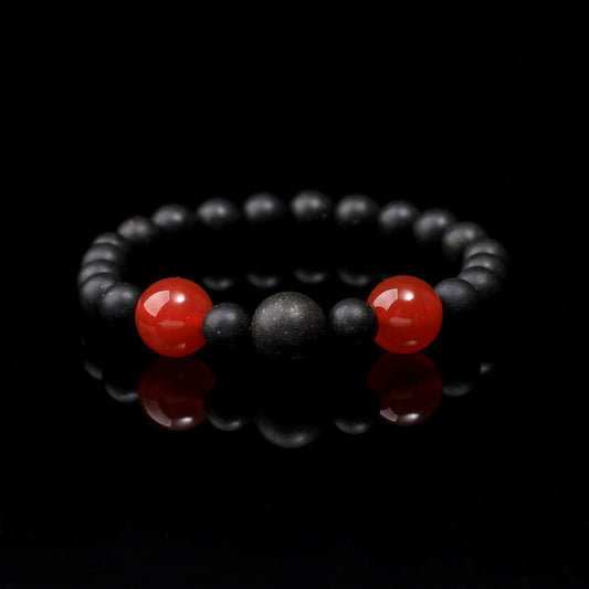 WF #79-02 Incense Bead Bracelet - Fire