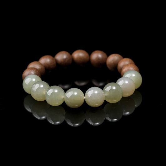 WF #68-01 Incense Bead Bracelet - Wood