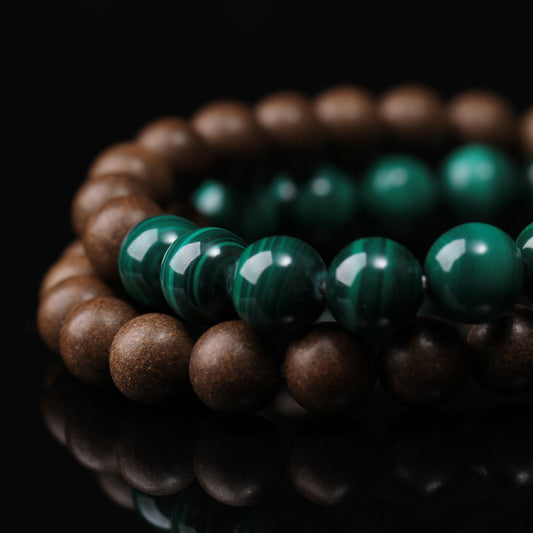 WF #38-01 Incense Bead Bracelet - Water