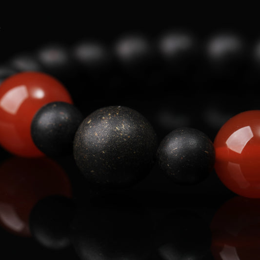 WF #79-02 Incense Bead Bracelet - Fire